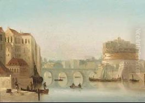 New Rome, Early Morning Oil Painting by Silvestro Feodorov. Schedrin