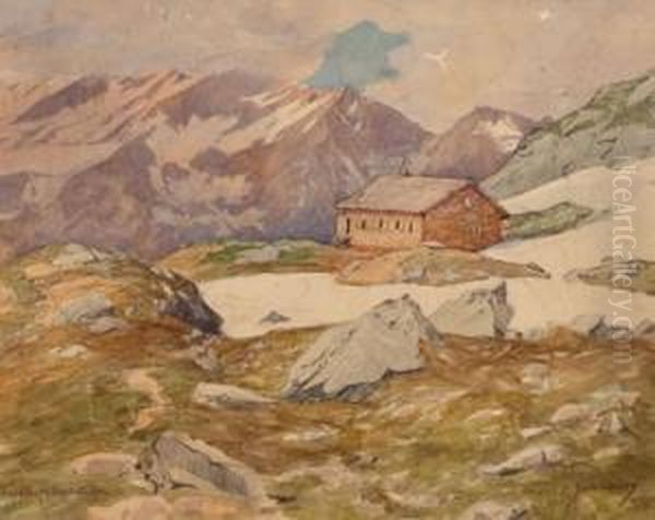 Edmund-graf-hutte Oil Painting by Leopold Scheiring