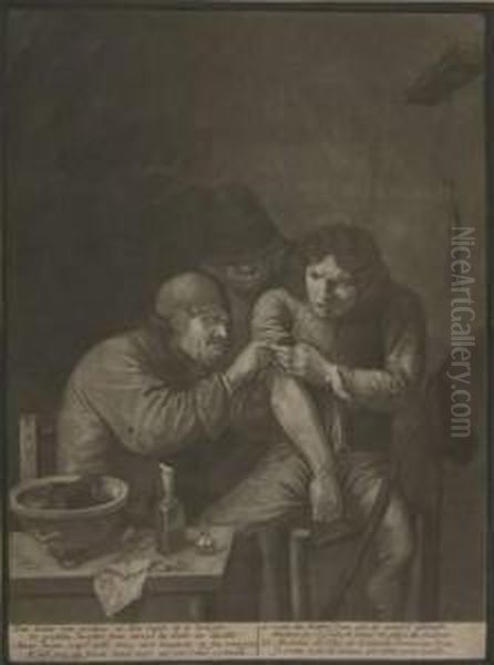 Beim Arzt Oil Painting by Pieter I Schenck