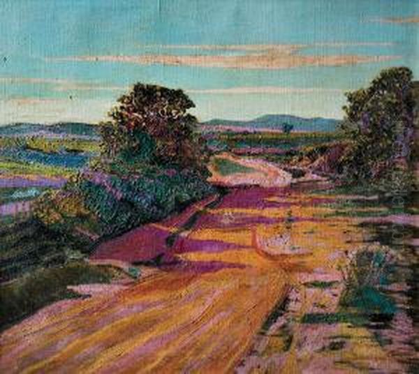 Camino En Las Sierras Oil Painting by Dolcey Schenone Puig