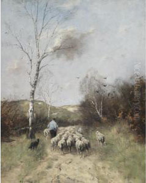 Homeward With The Flock by Johan Frederik Corn. Scherrewitz