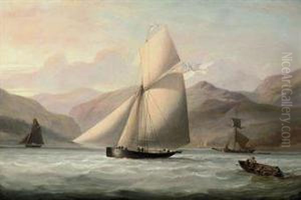 Sir John Bayley's Cutter Yacht Oil Painting by John Christian Schetky