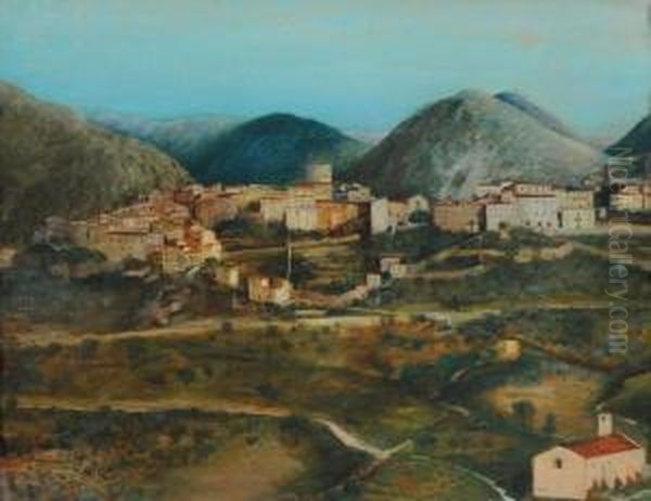 Paese Laziale Oil Painting by Federico Schianchi