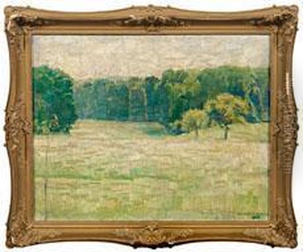 Impressionistische Sommerlandschaft Oil Painting by Theodor Schindler