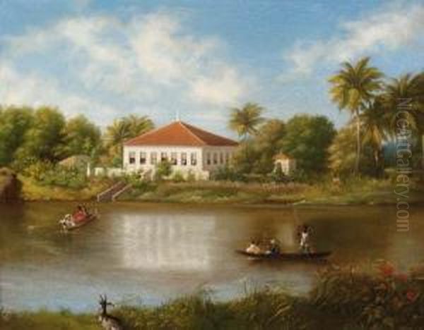 House In Pernambuco Oil Painting by Louis Schlappritz