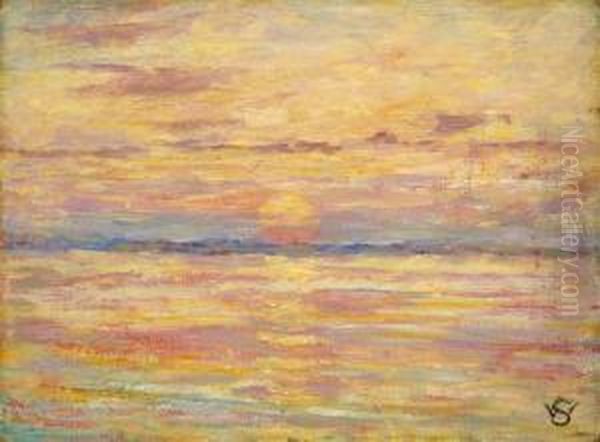 Couche De Soleil Oil Painting by Willy Schlobach