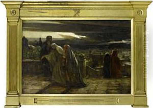 The Return From Calvary Oil Painting by Herbert Gustave Schmalz