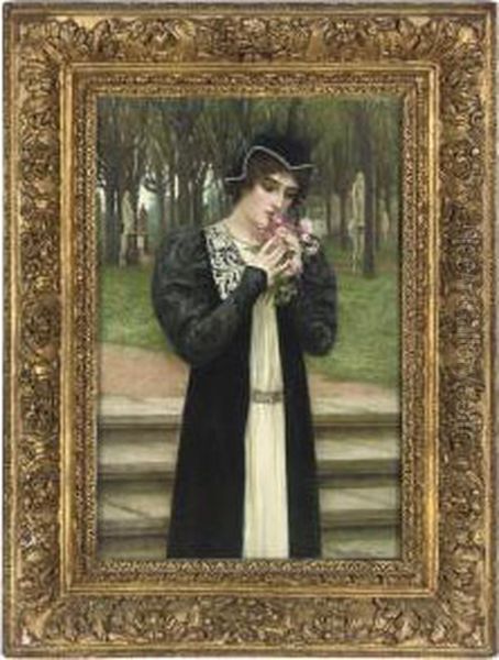 A Message Of Love Oil Painting by Herbert Gustave Schmalz