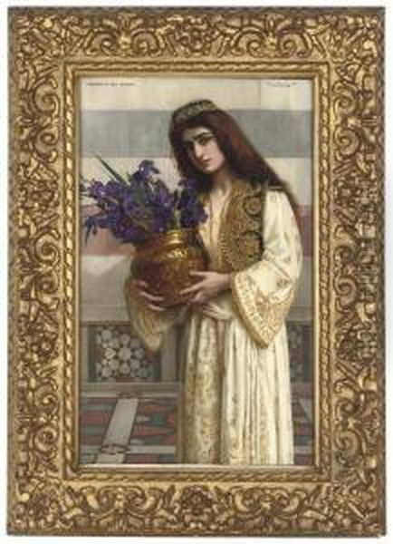 Flowers Of The Levant Oil Painting by Herbert Gustave Schmalz