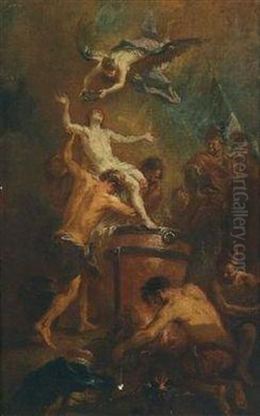 The Martyrdom Of St. Vitus Oil Painting by Martin Johann Schmidt