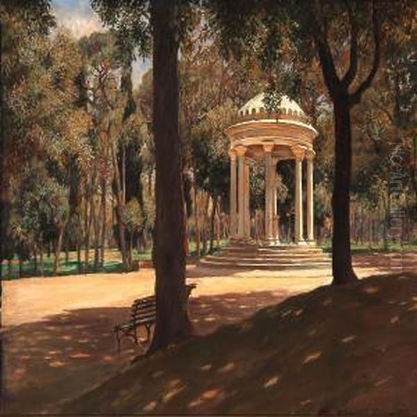 Summer Day In Frederiksberg Garden, Copenhagen by Laurits Schmidt Nielsen