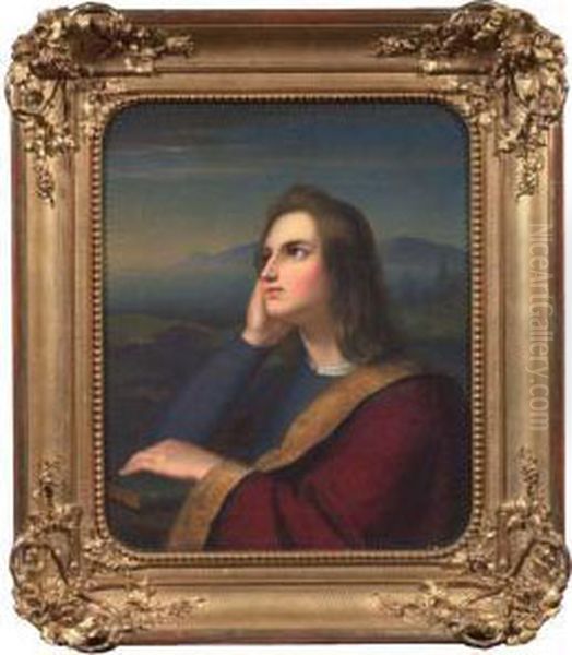 Ritratto Di Raffaello Oil Painting by Georg Philipp Schmitt