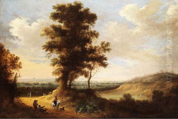 Landschaft Mit Figurenstaffage Oil Painting by Johannes Pietersz. Schoeff