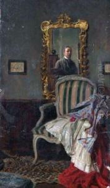 Self-portrait Oil Painting by John William Schofield