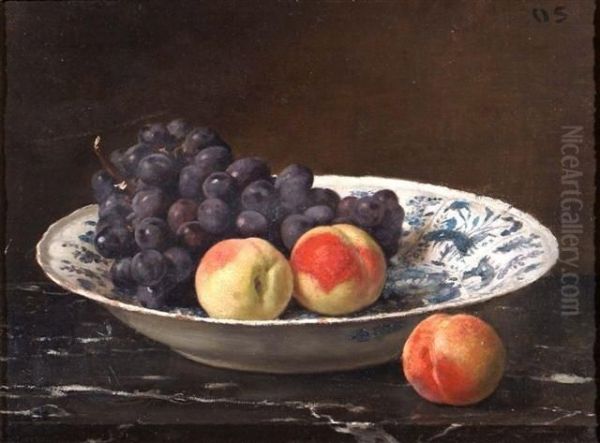 Still Life Oil Painting by Otto Scholderer