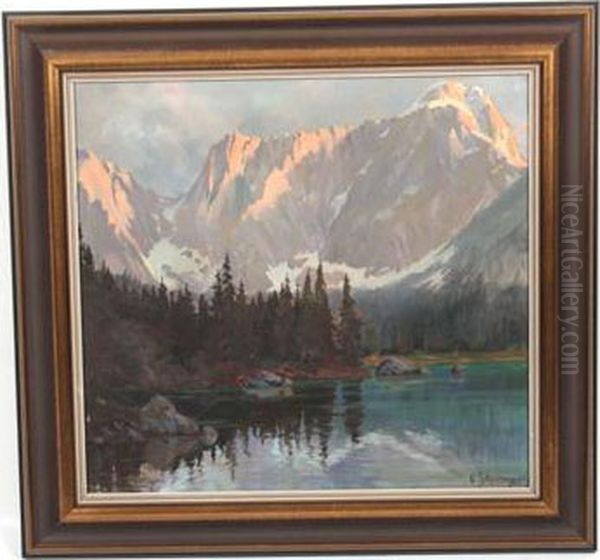 Weisenfelsersee Oil Painting by Georg Scholz