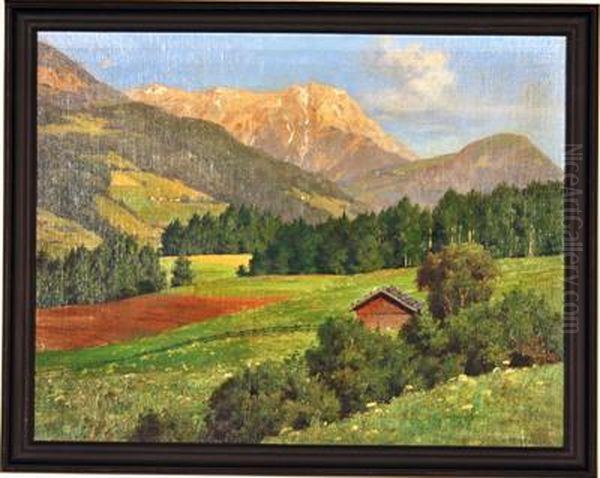 Landschaftsmaler Oil Painting by Paul Scholz