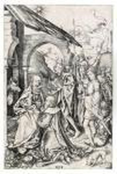 The Adoration Of The Magi Oil Painting by Martin Schongauer