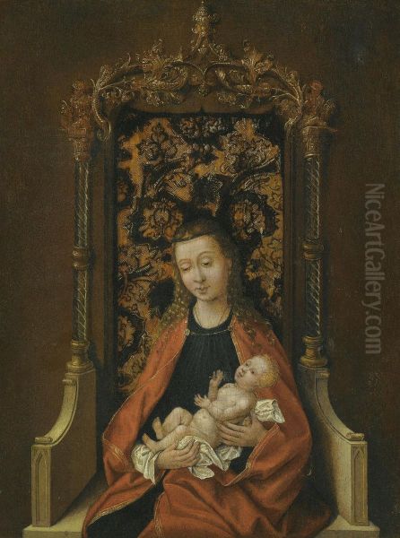 Virgin And Child Oil Painting by Martin Schongauer