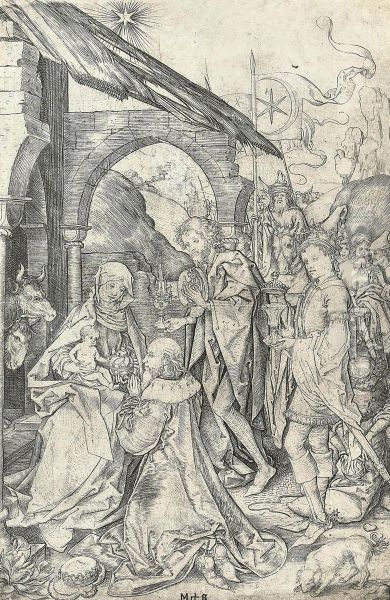 The Adoration Of The Magi Oil Painting by Martin Schongauer