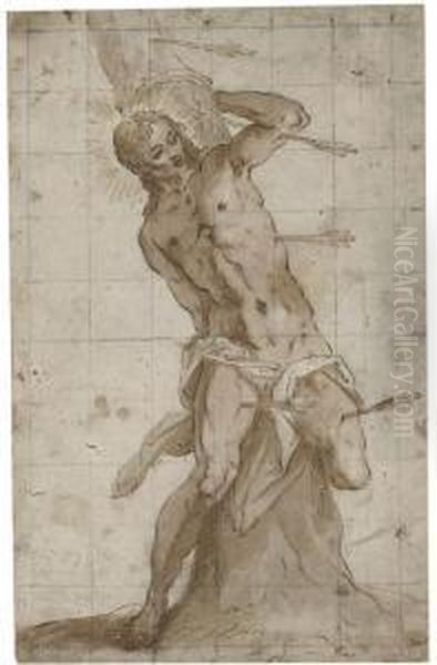 Saint Sebastian Oil Painting by Hans Friedrich Schorer