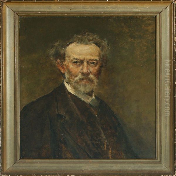 Selfportrait Oil Painting by Peter Alfred Schou