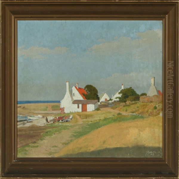 Silderogeri, Bornholm Oil Painting by Peter Johan Schou