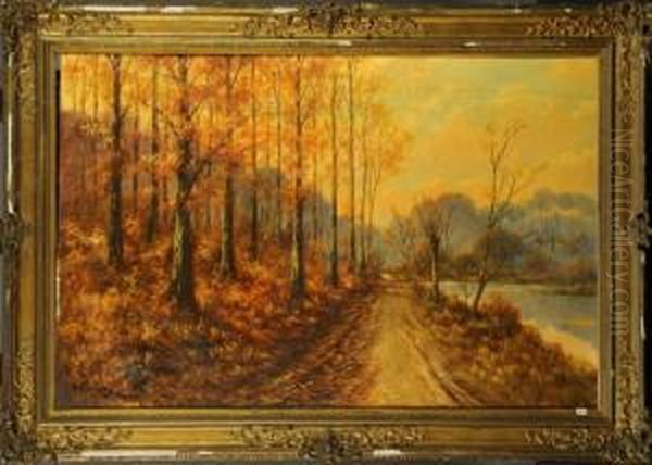 Sous-bois Oil Painting by Paul Schouten