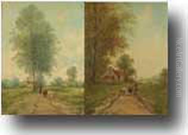 Paar Schilderijen Oil Painting by Paul Henry Schouten