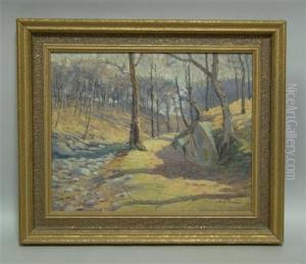 Along The Run Oil Painting by Abraham John Schram