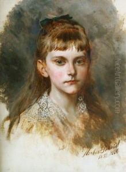 Bildnis Prinzessin Margarete , Geb Oil Painting by Norbert Schrodl