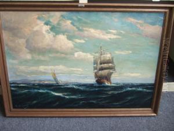 Under Den Rose Kalabricus Oil Painting by Adolf Schuhknecht