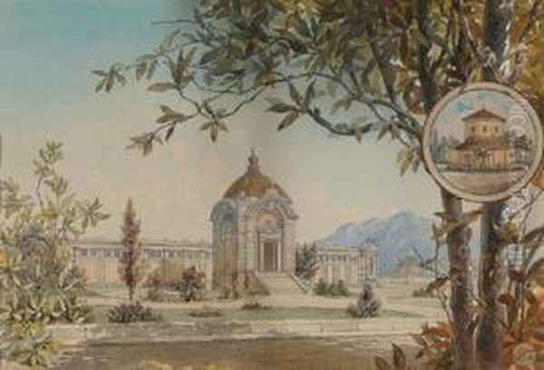 Il Mausoleo Di Alessandro I Oil Painting by Albert Schumann