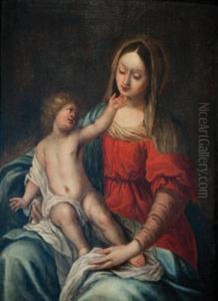  Vierge A L'enfant  Oil Painting by Cornelis Iii Schut