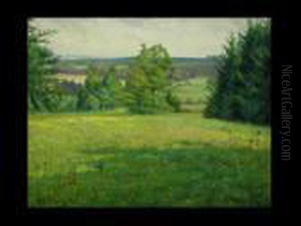 Waldlandschaft Oil Painting by Heinrich Schutz