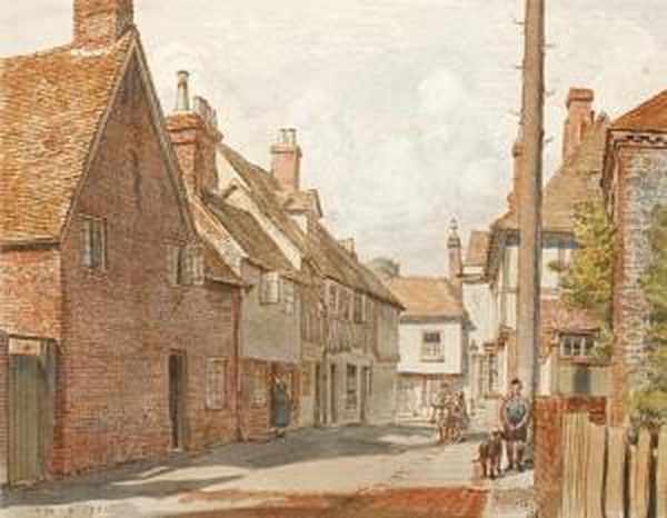 Charing Village, Kent Oil Painting by Randolph Schwabe