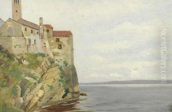 Pirano Oil Painting by Adolf Schwarz