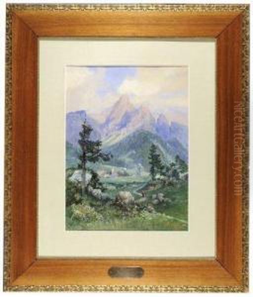 San Martino Di Castrozza Oil Painting by Feri Schwarz