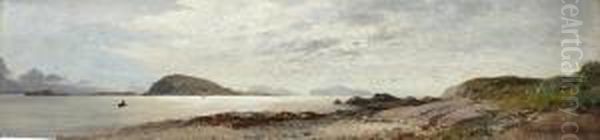 Fjordlandschaft Oil Painting by Adolf Gustav Schweitzer