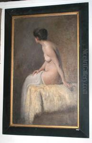 Sitzender Akt Oil Painting by Alois Karl Schwinger