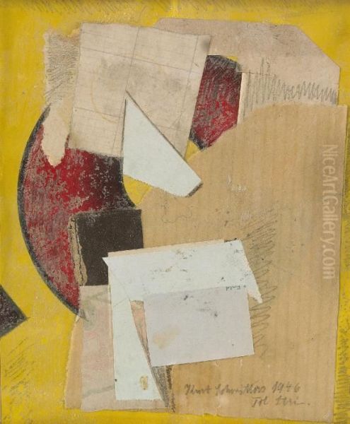 C 62 Til Stri Oil Painting by Kurt Schwitters