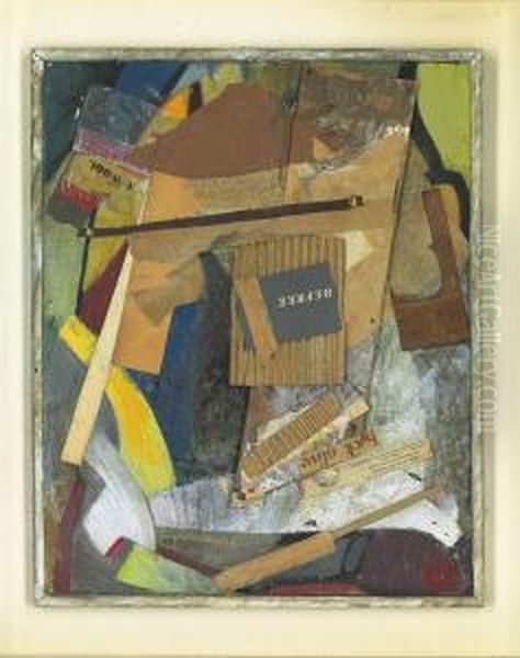 Ohne Titel Oil Painting by Kurt Schwitters