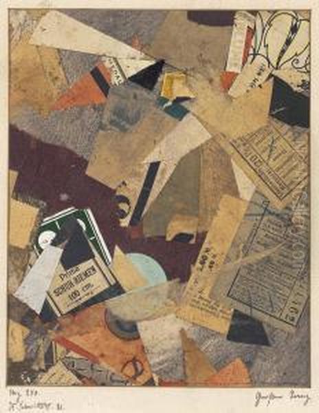 Mz 250, Grosser Tanz Oil Painting by Kurt Schwitters