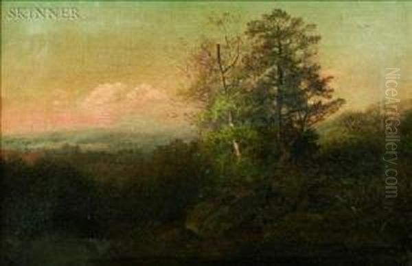 Landscape With Trees Oil Painting by John White Allen Scott