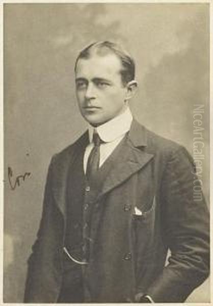 A Portrait Oil Painting by Robert Falcon, Lt Scott