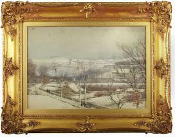 Selkirk Inthe Snow Oil Painting by Tom Scott