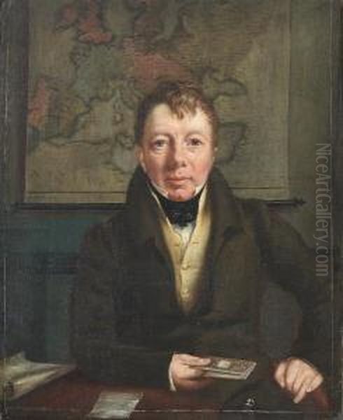 Portrait Of Frederick Bowman Oil Painting by Walter Scott