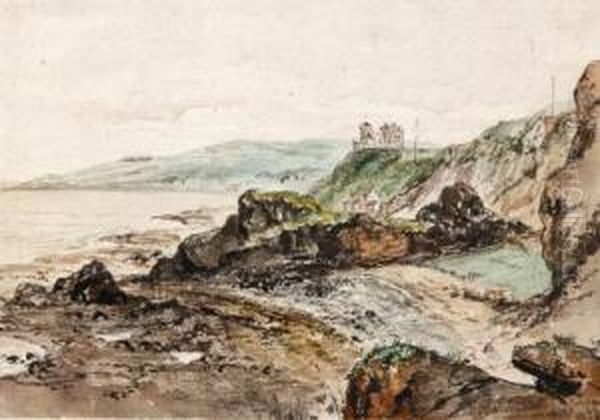 Culzean Castle Oil Painting by William Bell Scott