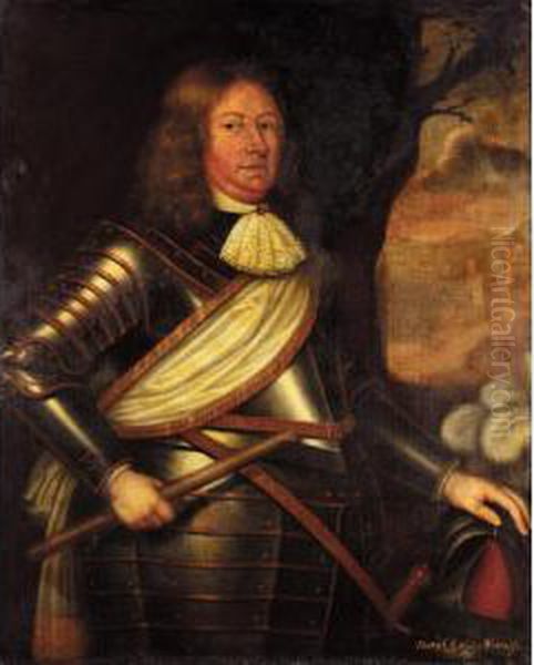 Portrait Of David, 2nd Earl Of Wemyss (1610-1679) Oil Painting by David Scougall