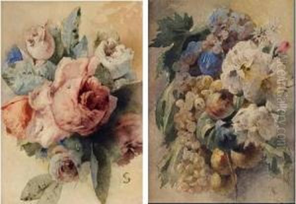 Fiori Oil Painting by Luigi Scrosati